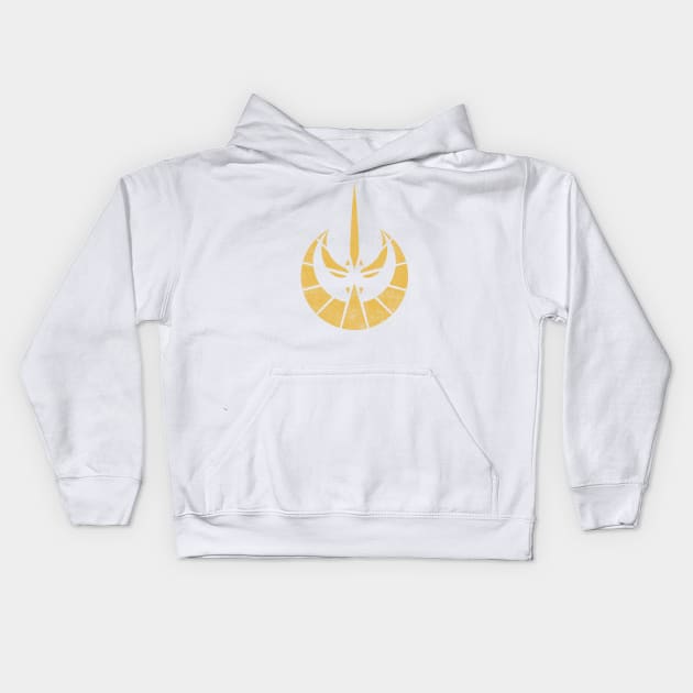 Temple Guard (Gold) Kids Hoodie by HalfHeartlessHero